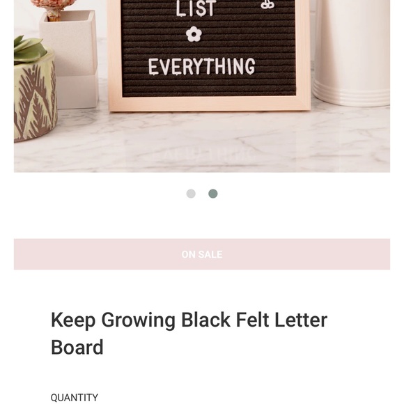 XO Sienna Felt Message Board New! - Picture 2 of 6